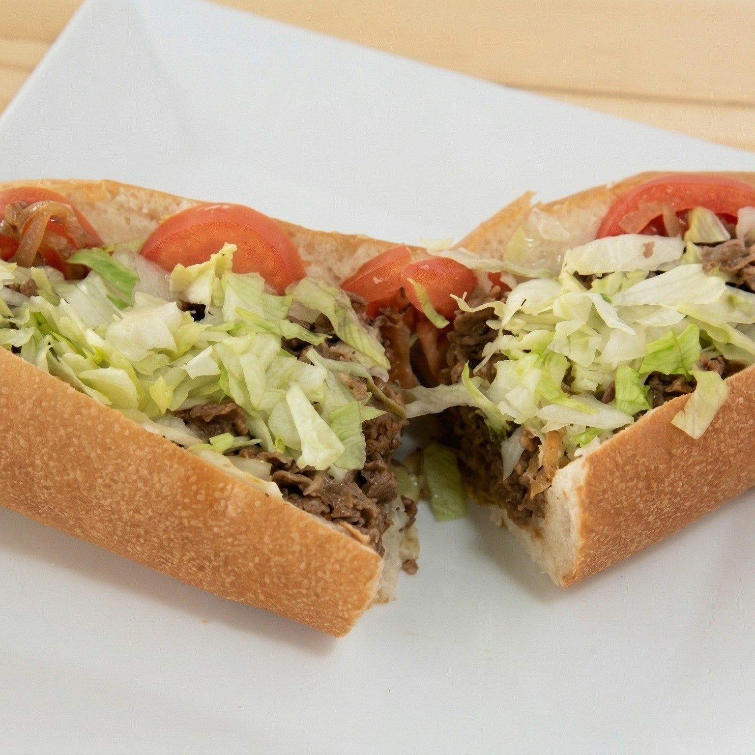 Cheesesteak Hoagie Sub.