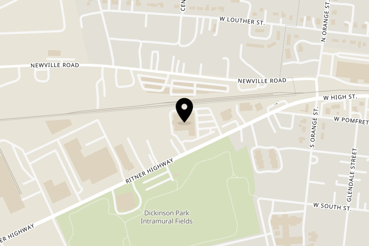 Map showing the location of Miseno Pizza and Ristorante on 1225 Ritner Hwy in Carlisle